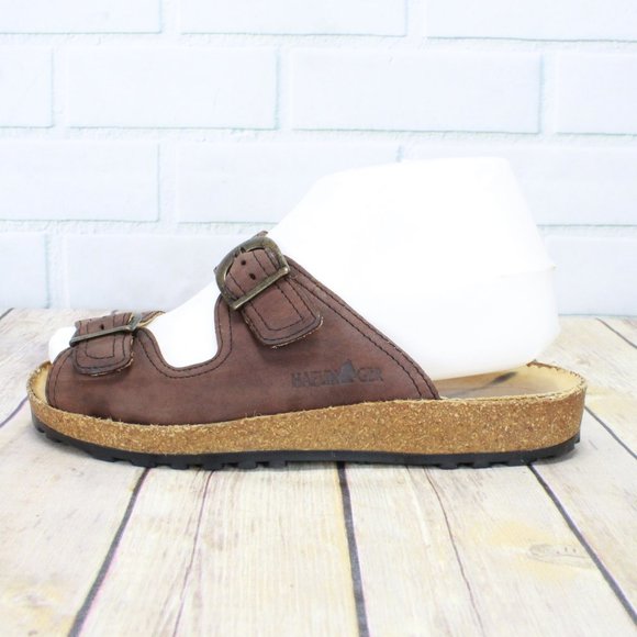 Haflinger Shoes - Haflinger Two Strap Buckle Leather Sandals Sz 6 US